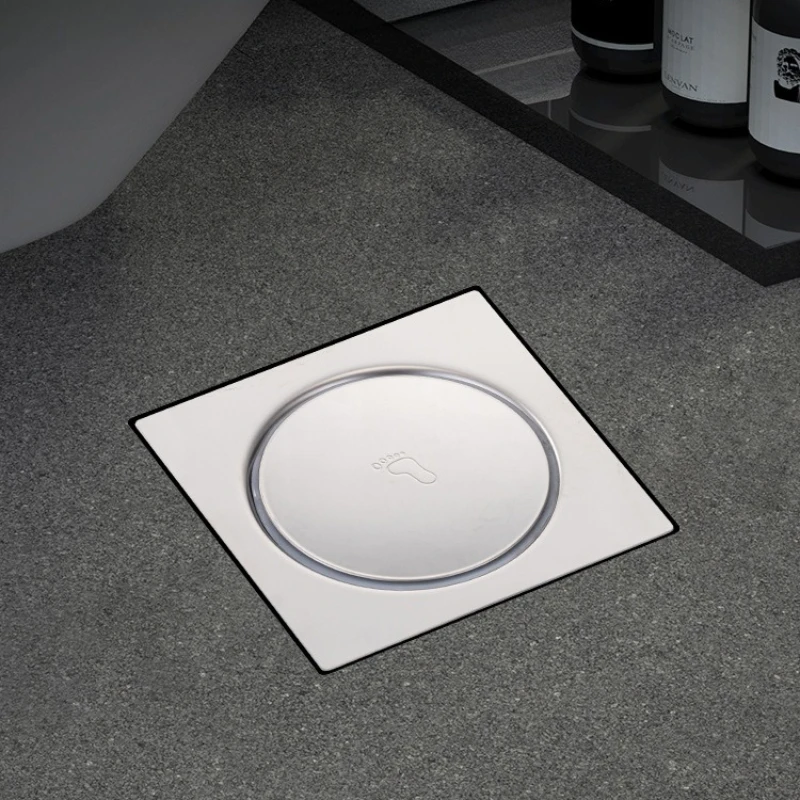 304 stainless steel bounce floor drain, foot operated insect proof and odor proof floor drain