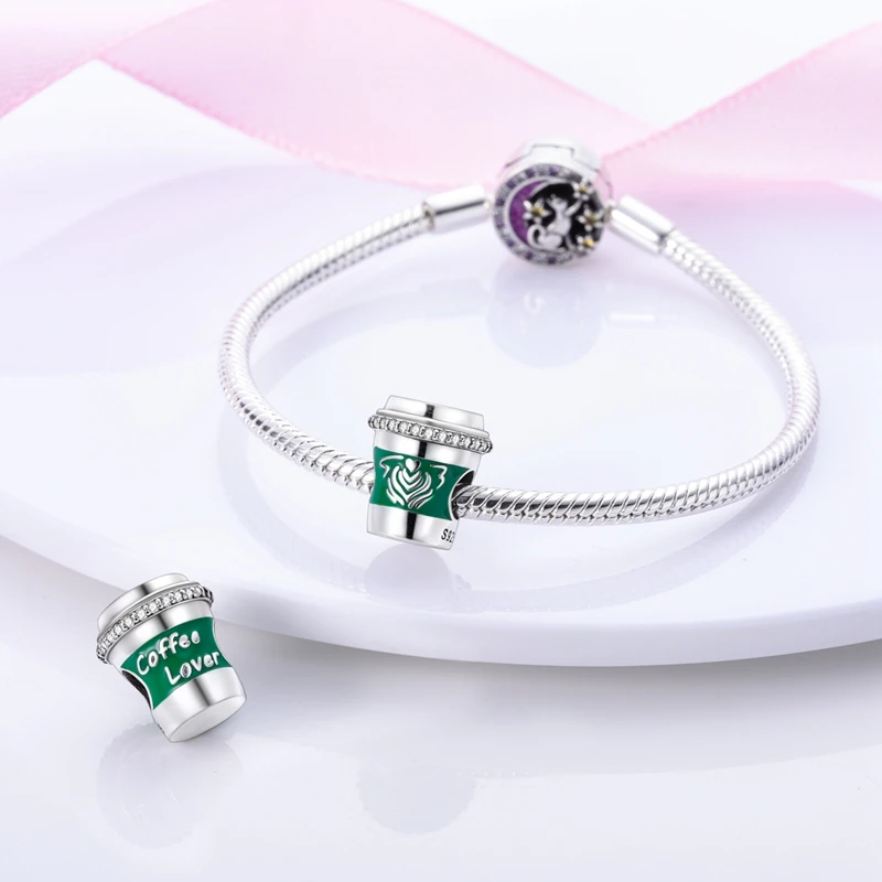 925er Sterlingsilber, grüne Serie, Avocado-Anhänger, Kaktus-Charms, Perlen, passend für Original-Armbänder, Damen-DIY-Schmuck – Detail 36