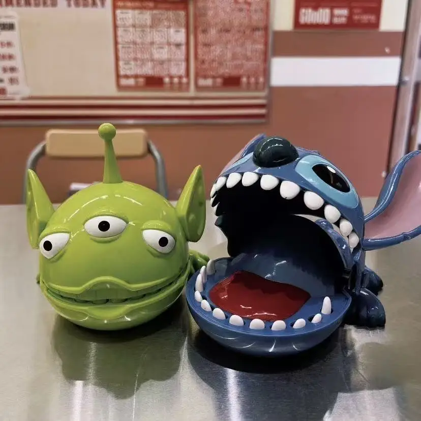 

Игрушка на палец Disney Stitch Bite, забавная игра-стоматолог с нажимными зубами, фигурка аниме-модели для детей, подарки на Рождество и день рождения