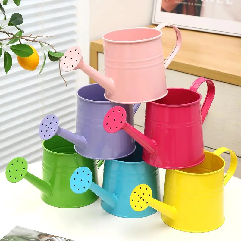 Metal Mini Watering Can Leak Proof Large Capacity Garden Sprinkler Pot for Succulents Balcony Gardening Gifts for Gardeners