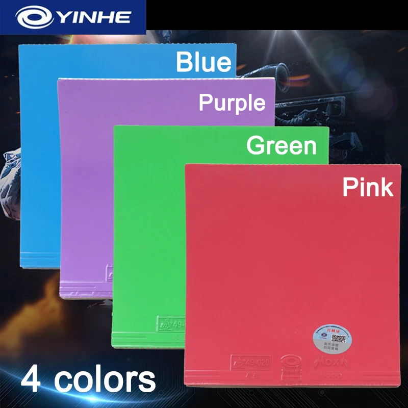 New YINHE Mercury II 9000E Table Tennis Rubber Medium Blue Green Pink Ping Pong Rubber ITTF Approved Pips-in Table Tennis Rubber