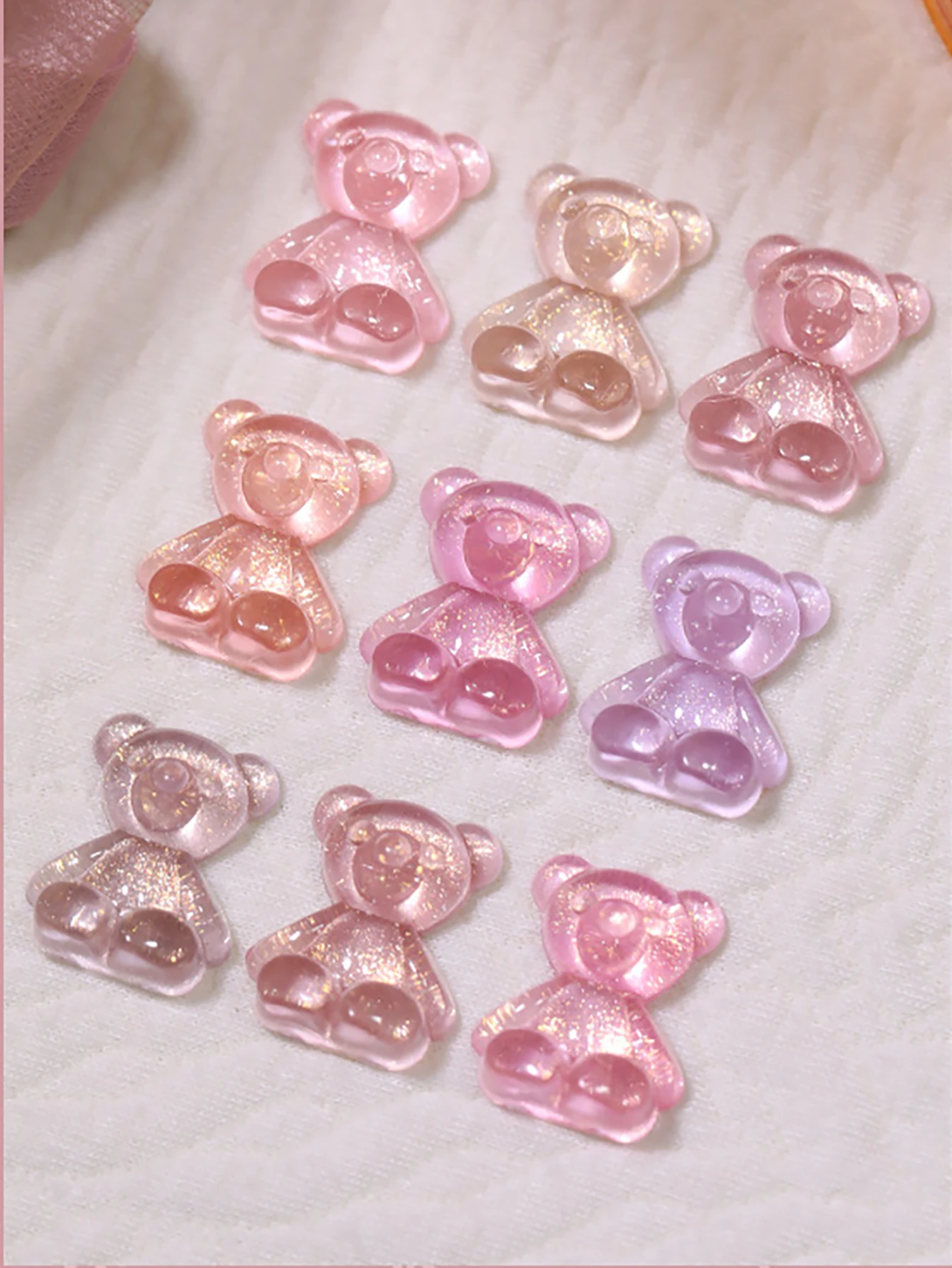 1 قطعة WS 2025 جديد الخريف الشتاء مبيعا الوردي هلام مسمار البولندية الجليد شفافة هلام اللون الجنية بيرليسسينت بريق مسمار الفن #2