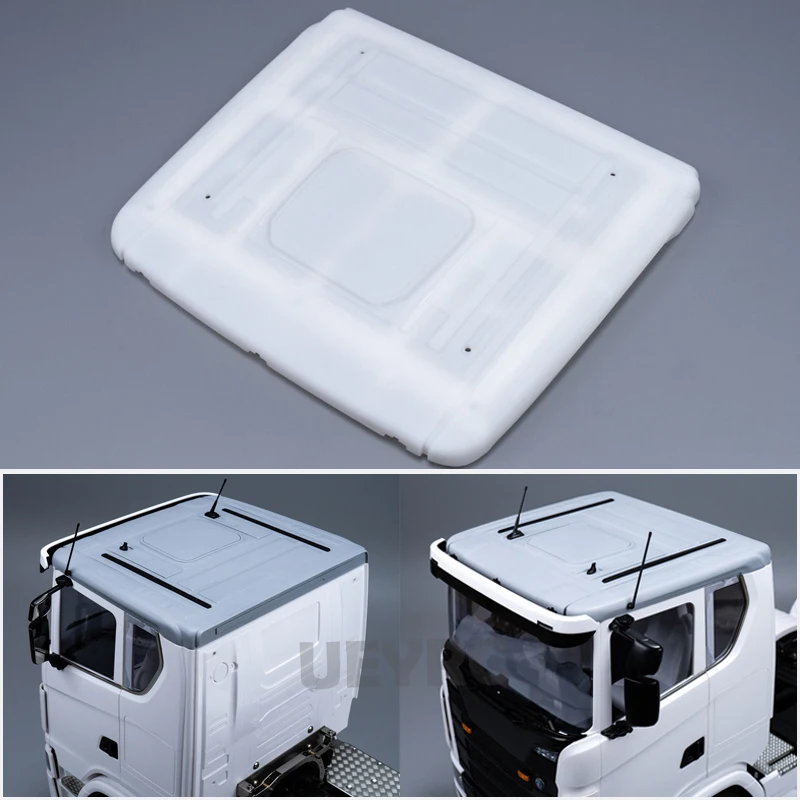 JUWUBA Plastic Body Shell Low Roof Kit for 1/14 Tamiya RC Dump Truck SCANIA 770S 6X4 56368 8X4 56371 Car Upgrade Accessories