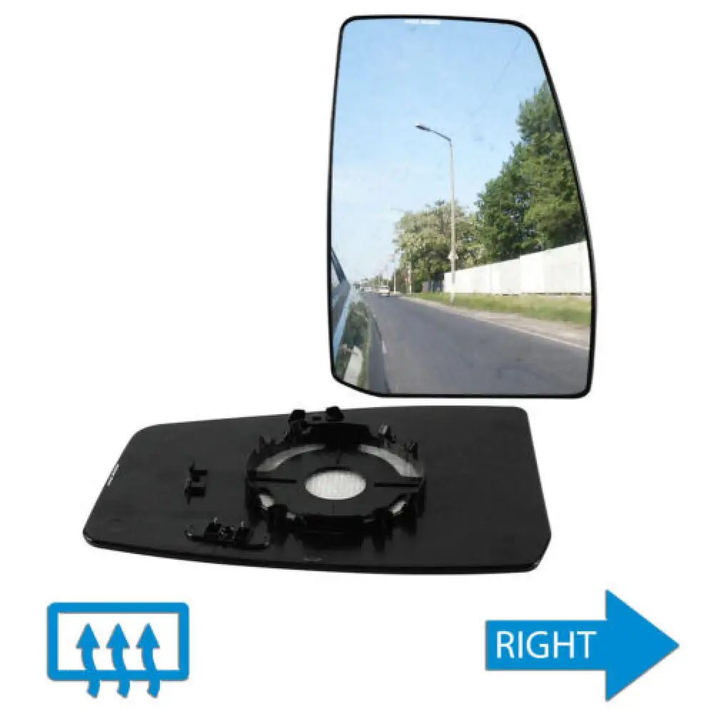 O/S Wing Mirror Glass Heated Convex For Ford Transit Custom 12-21 BK21 17K740 BB