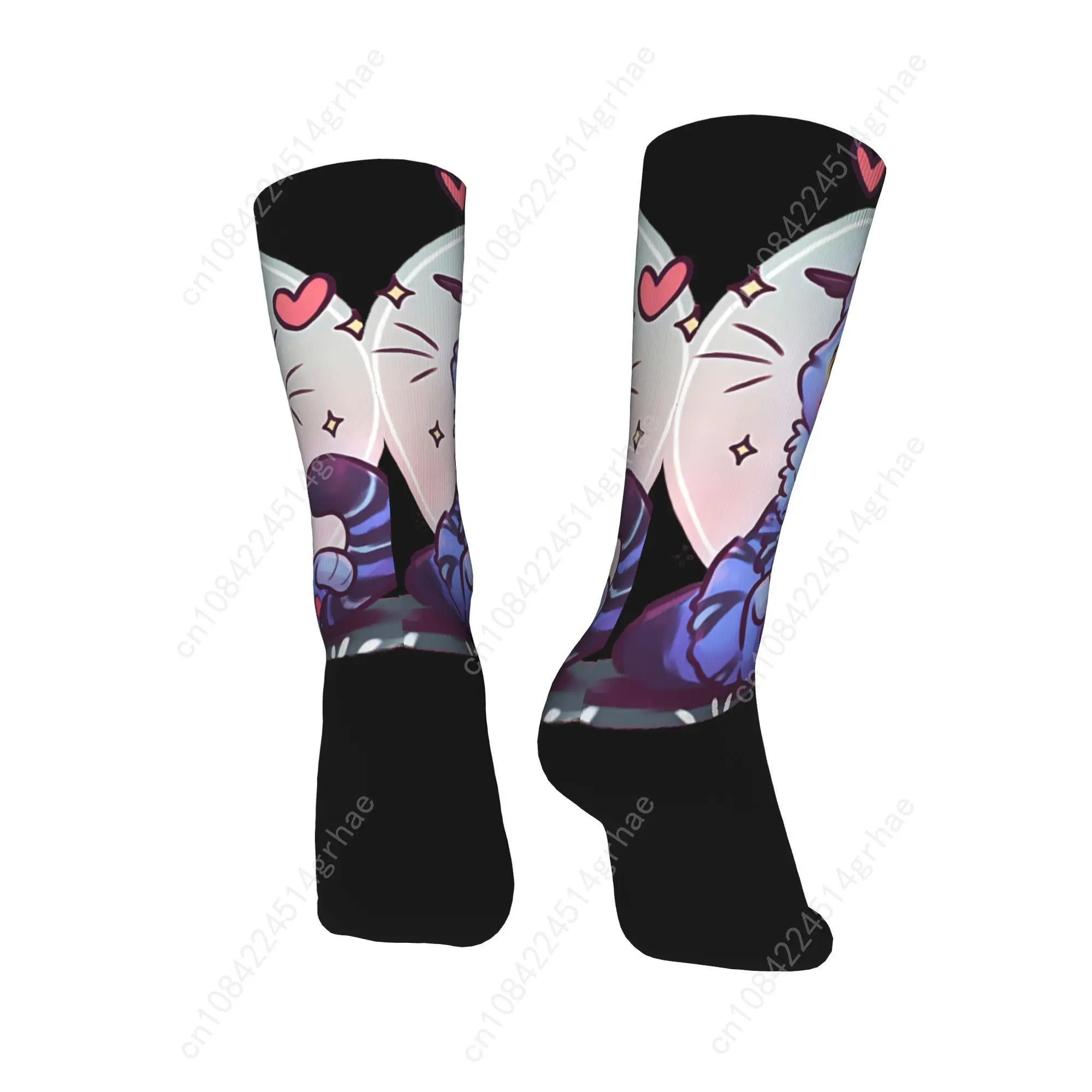 الأزرق النمر Kawaii K البوب شيطان الصيادين جوارب النساء الرجال الجوارب لينة الجوارب غير رسمية الربيع تسلق عدم الانزلاق تصميم الجوارب هدية