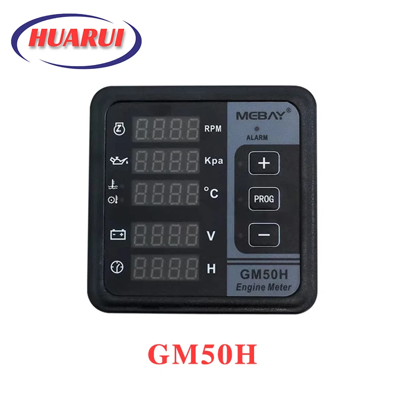 

GM50H diesel generator set digital display voltage frequency water temperature tachometer Engine monitoring controller panel