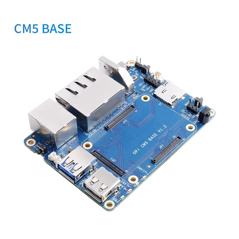 Carte de Base CM5 avec Ports LAN 2X2.5G, Port LAN 1Xgigabit, 3 connecteurs CM5 standard, carte de support CM5 pour Orange Pi CM5