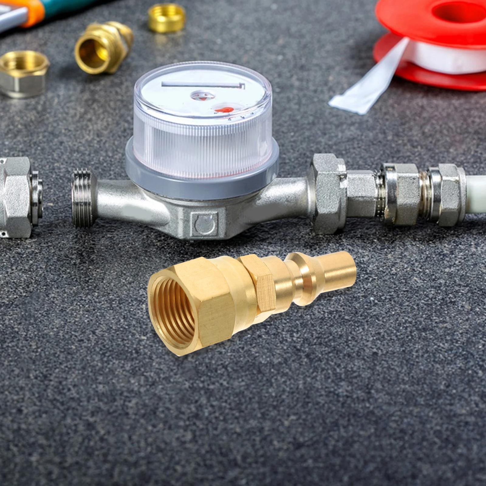 

Propane Gas Connector Coupling Adapter Flare Connections Brass Fitting Fittings Natural Bbq Grill Fireplace