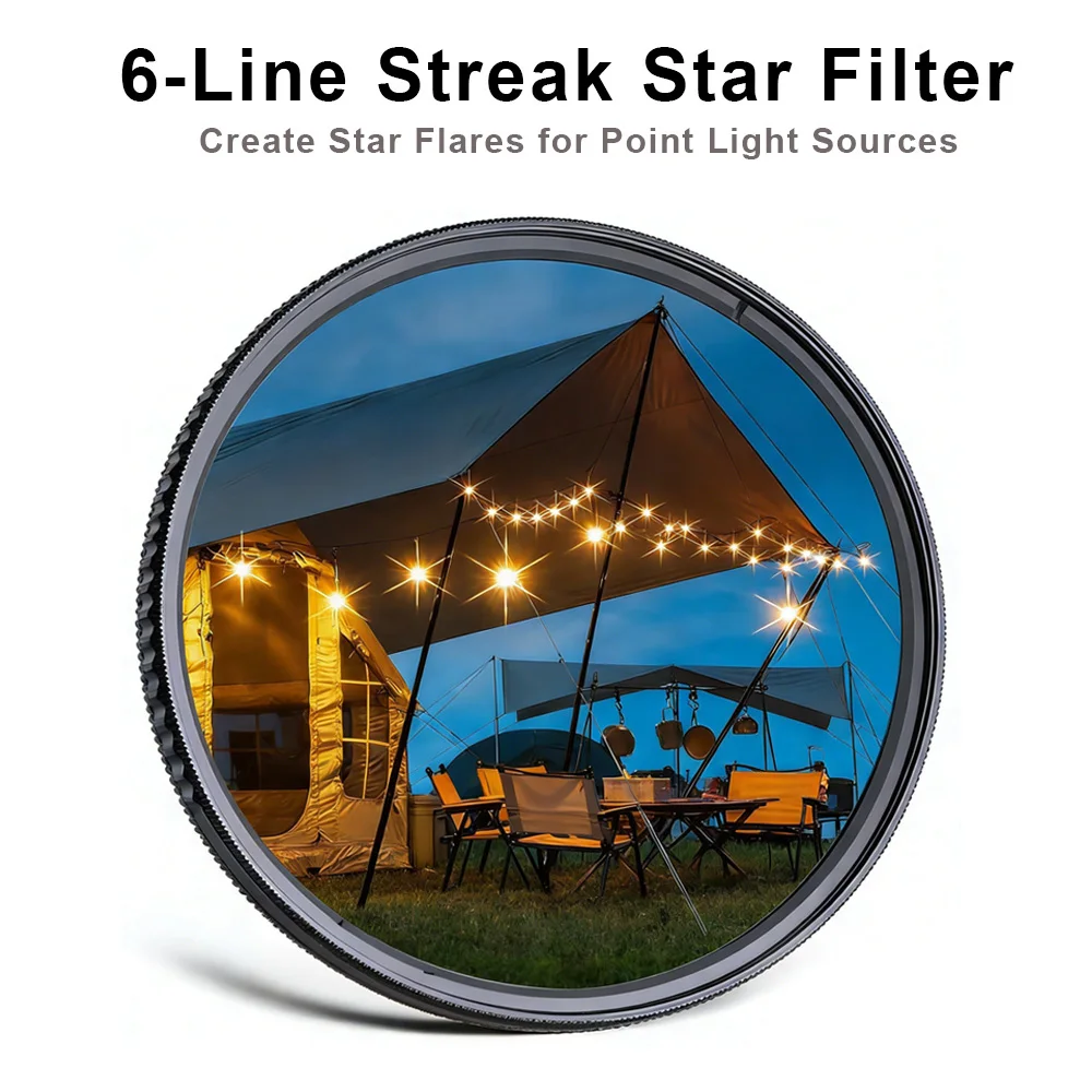 6 Line Star Lens Fi…