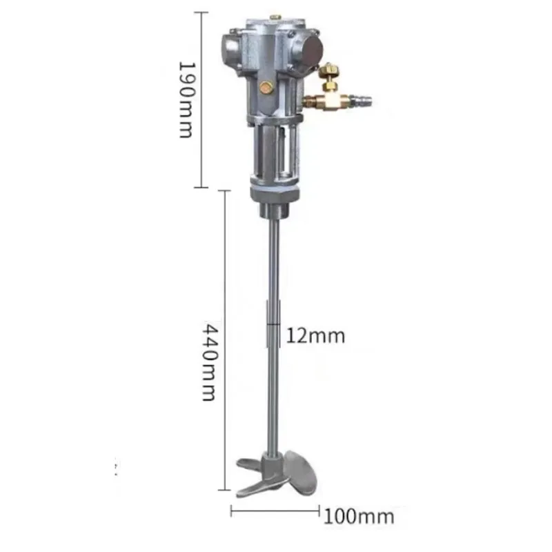 Air Agitator Air Mixer Misturador de Alumínio Equipamento de Mistura Galões 60l 2800rpm 8hp