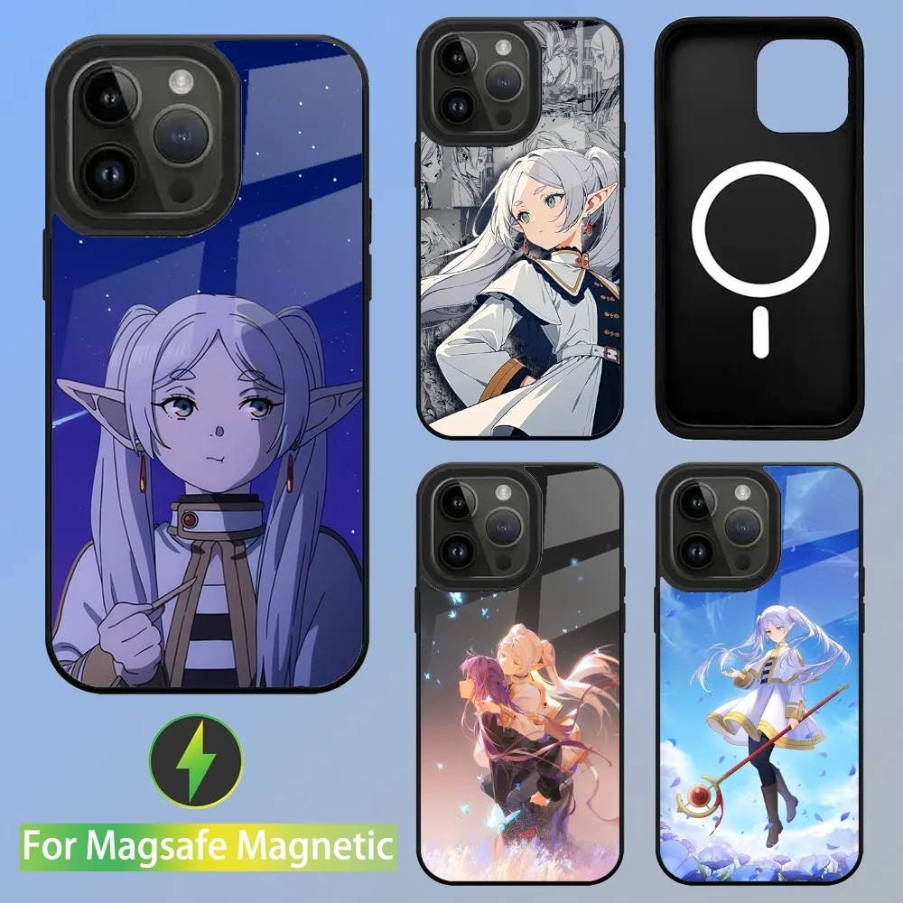 Anime F-Frieren Beyond Journeys End Phone Case For iPhone 15,14,13,12,11,Plus,Pro,Max Mini Magsafe Magnetic Wireless Charging