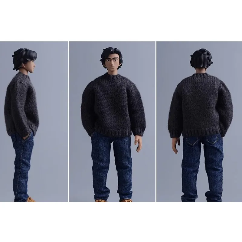 1/12 Schaal Speelgoed Mannelijke Trendy Mode Truien Hoodie Trui Kleding Model voor 6 ''Soldaat Actiefiguren Poppen