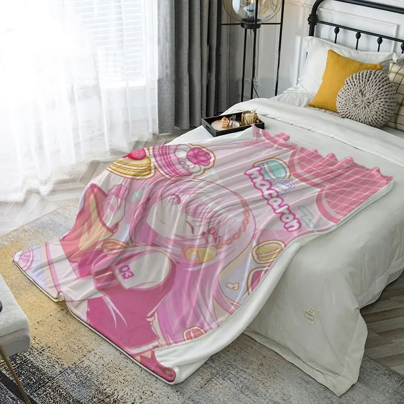 Project SEKAI Anime Cartoon Plush Blanket Soft Winter Nap Throw Cover For Dorm Bedroom Living Room Household Daily Use Blanket view 3