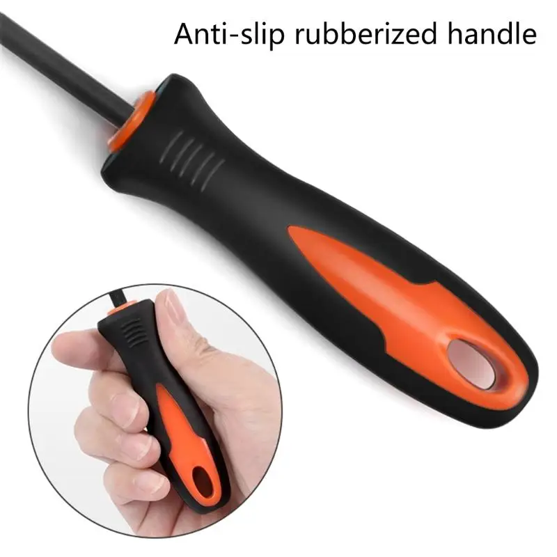 4pc Round File Set with Storage Bag 3.2mm 4.0mm 4.8mm 5.5mm Sizes Easy to Carry for Chainsaw Chain Sharpening Files