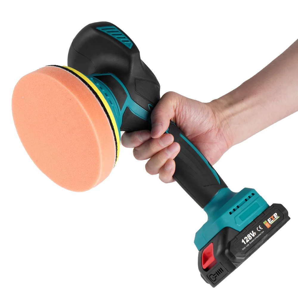 Electric Cordless Car Polisher 6 Gears Adjustable Car Polishing Machine Home Cleaning Waxing Sanding Tool For Makita 18V Battery