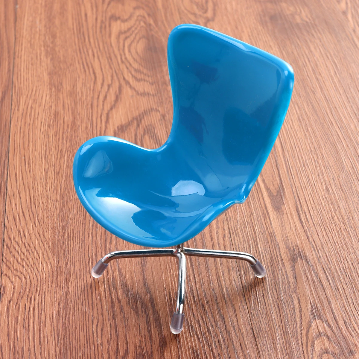 เก้าอี้คอมพิวเตอร์ขนาดเล็ก 1 ชิ้น ฐานพลาสติกและโลหะ สำหรับกรงแฮมสเตอร์หรือเม่น เฟอร์นิเจอร์ขนาดเล็ก เก้าอี้ทรงไข่ ของตกแต่งสำหรับสัตว์เลี้ยงขนาดเล็ก