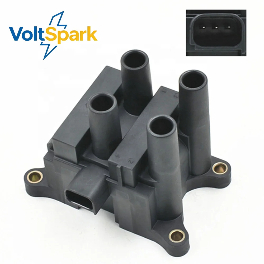 

CM5G-120-29-FB Ignition Coil for Ford Fiesta Focus C-MAX 1.4L 1.6L - Direct Replacement, 3-Pin, Block Coil
