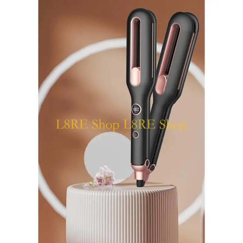 L8RE Mini Electronic Infraredshair Glättchen Einstellbare LCD -Temperatur -Glattung LED -Anzeige Nass Trockengebrauch