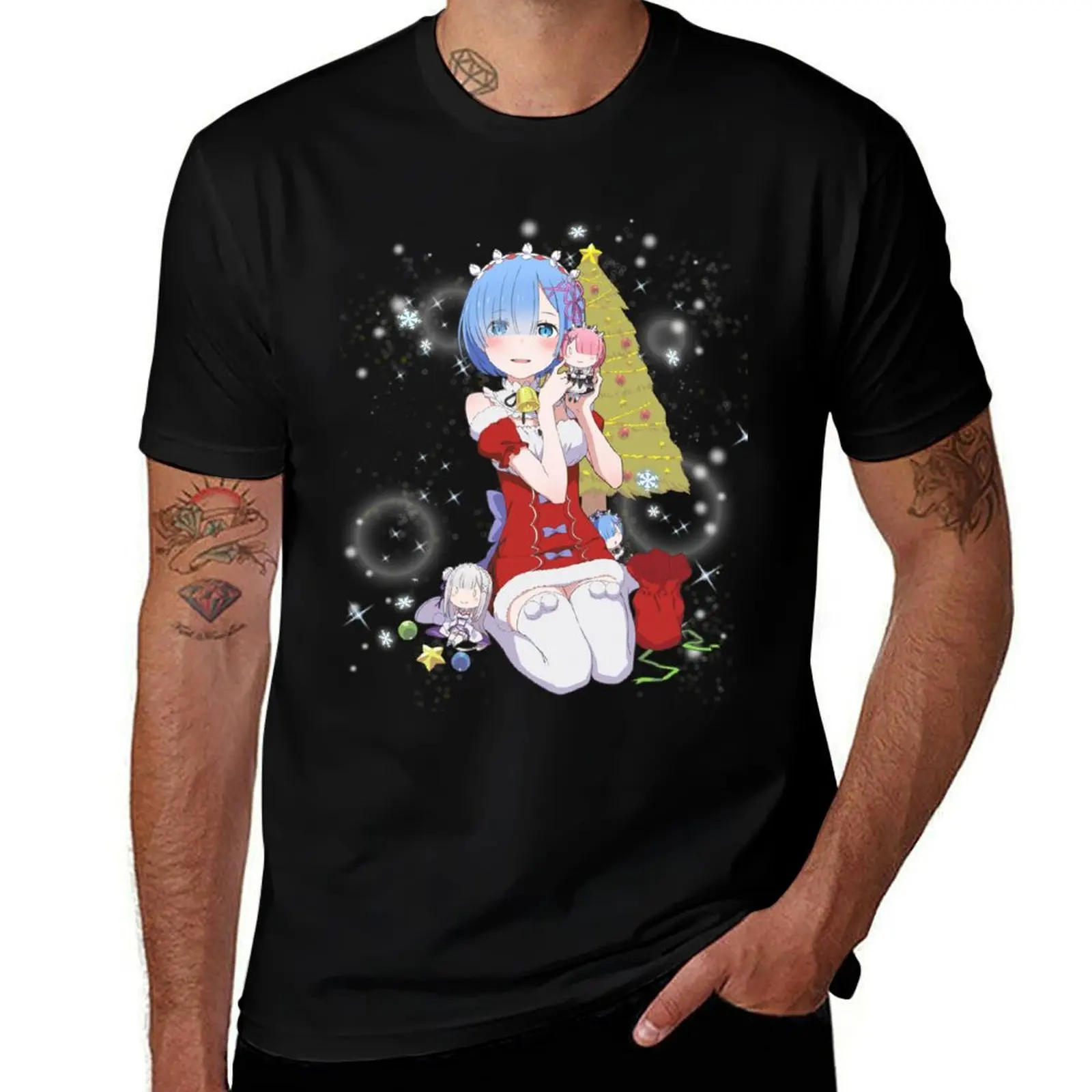 

Rem ( Christmas ) T-Shirt man t shirts high quality luxury brand t shirt man luxury T-Shirt
