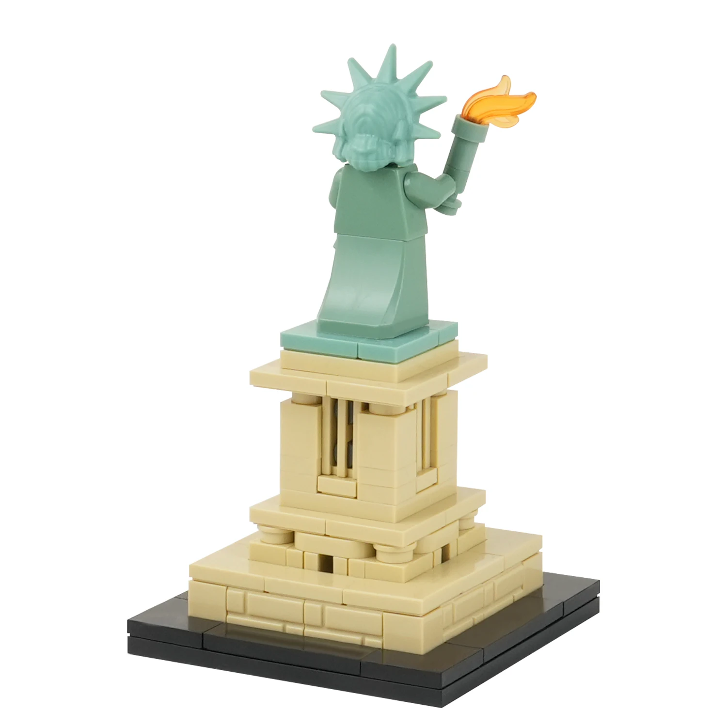 MOOXI Creative Series 120Pcs MOC Bricks Statue Of Liberty Compatible Action Figure DIY Block Kids Toys For Children Gift MOC1477