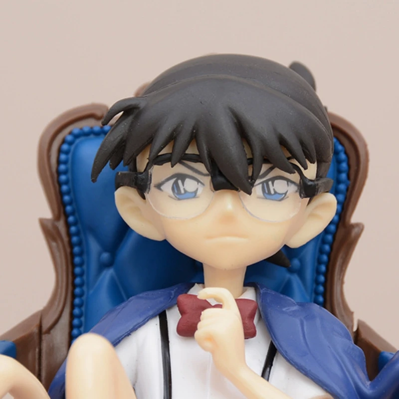 12-15cm Detective Conan Conan Edogawa Haibara Ai Kid Anime Figure Model Gk Statue Boy Collection Desktop Decoration Ornament Toy