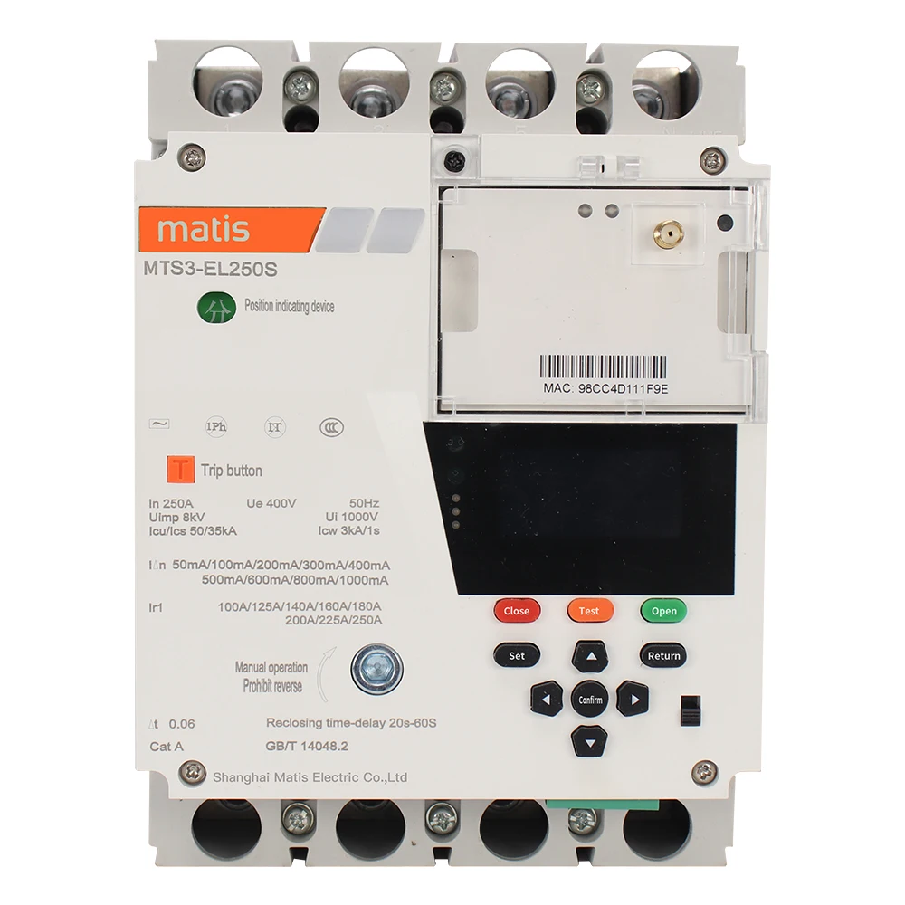 Snelle Levering Slimme Metermeting En Facturering Monitoring In Real Time 4G Wifi Smart Mccb Auto Mccb Modbus Voor Industrie