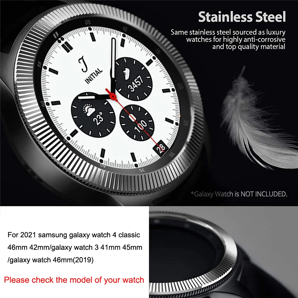 For samsung galaxy watch 4 classic 46mm 42mm bezel ring galaxy watch 46mm 3 45mm 41mm Gear S3 Frontier bezel loop Ring Cover