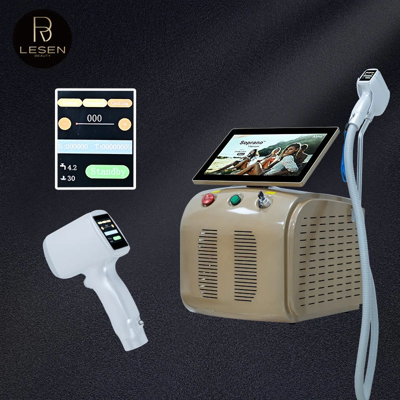 Ice Titan 2024 Hair Removal 3 Waves Diode Laser 755 808 1064 Lazer Hair Removal Machine