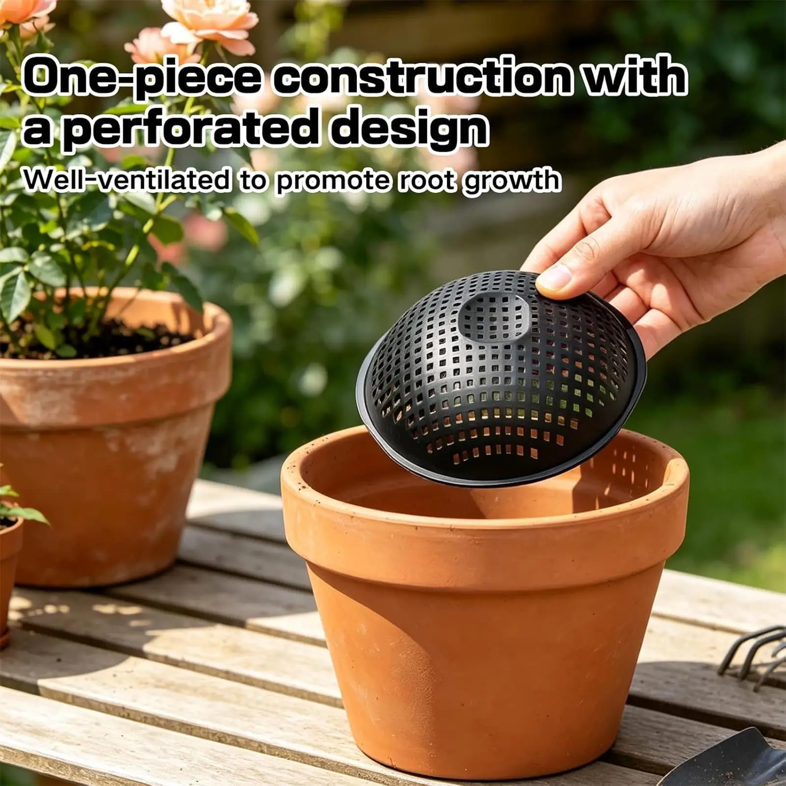 Flower Pot Hole Mesh Pad 15 Pieces Breathable Reusable Bottom Mesh Pad Pot Hole Mesh Pad For Home Windowsill Patio Shelf