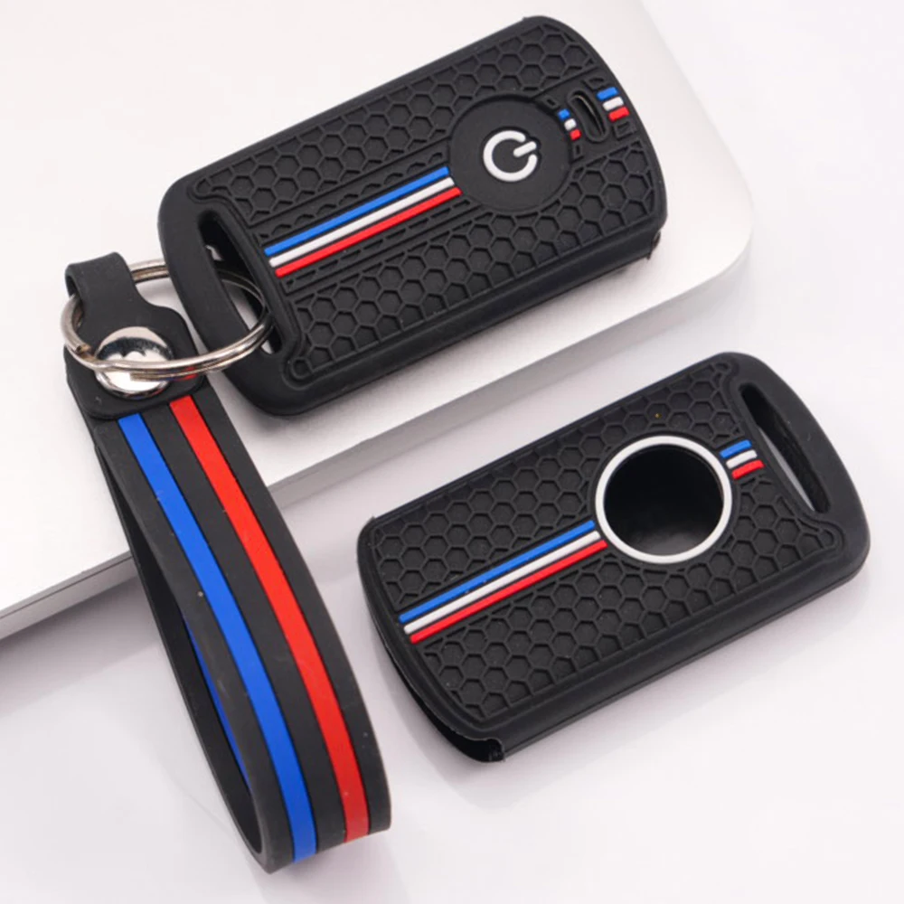 Silicone Key Cover With Wrist Strap For Honda PCX ADV Forza NSS Vario Click Scoopy Slim Fit Lightweight Drop Resistant Stylish