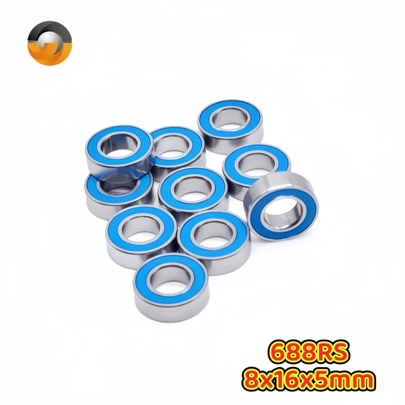 5Pcs Thin Section Ball Bearing Contains 6700RS-6702RS MR63RS~MR1319RS 695RS~6903RS 686RS~6805RS 608RS Multiple Model Blue Sealed