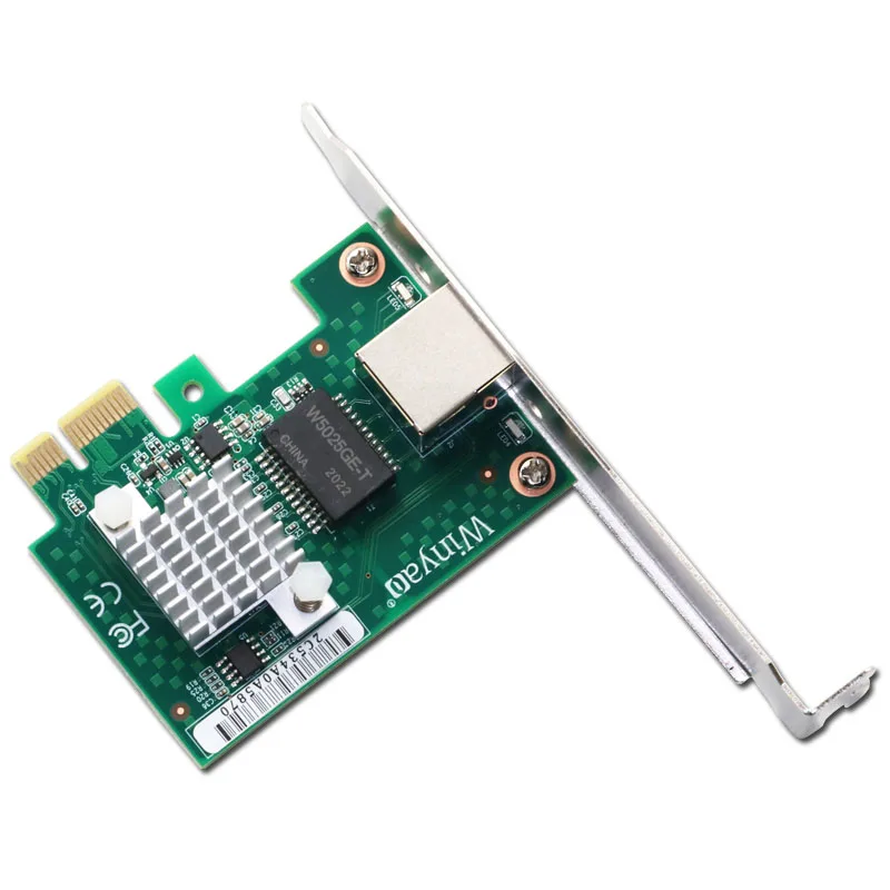 

WYI225T1 PCI-E Gigabit 2.5g NETWORK card desktop, server I210-T1