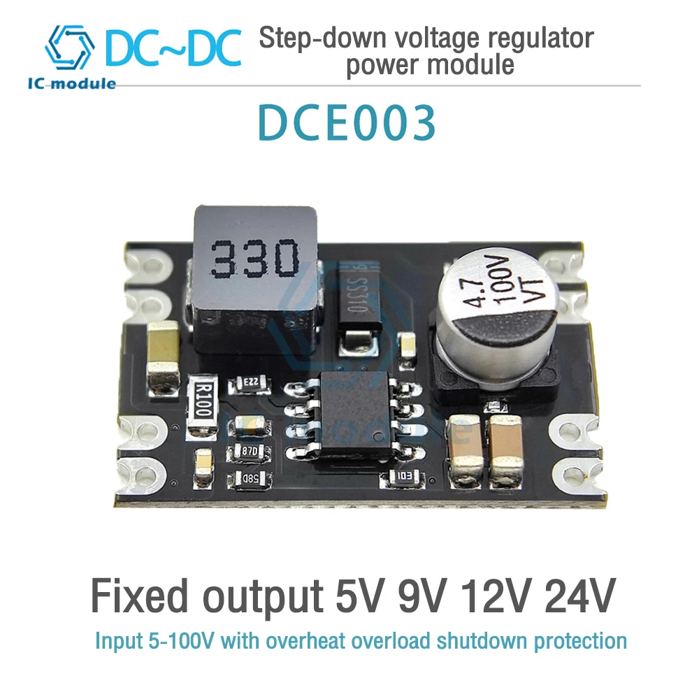 Mini Boost Module Step Up Board DC-DC 6V 10V 13V 25V 100V do 5V12V step-down moduł zasilania Diy Electronic Voltage Module