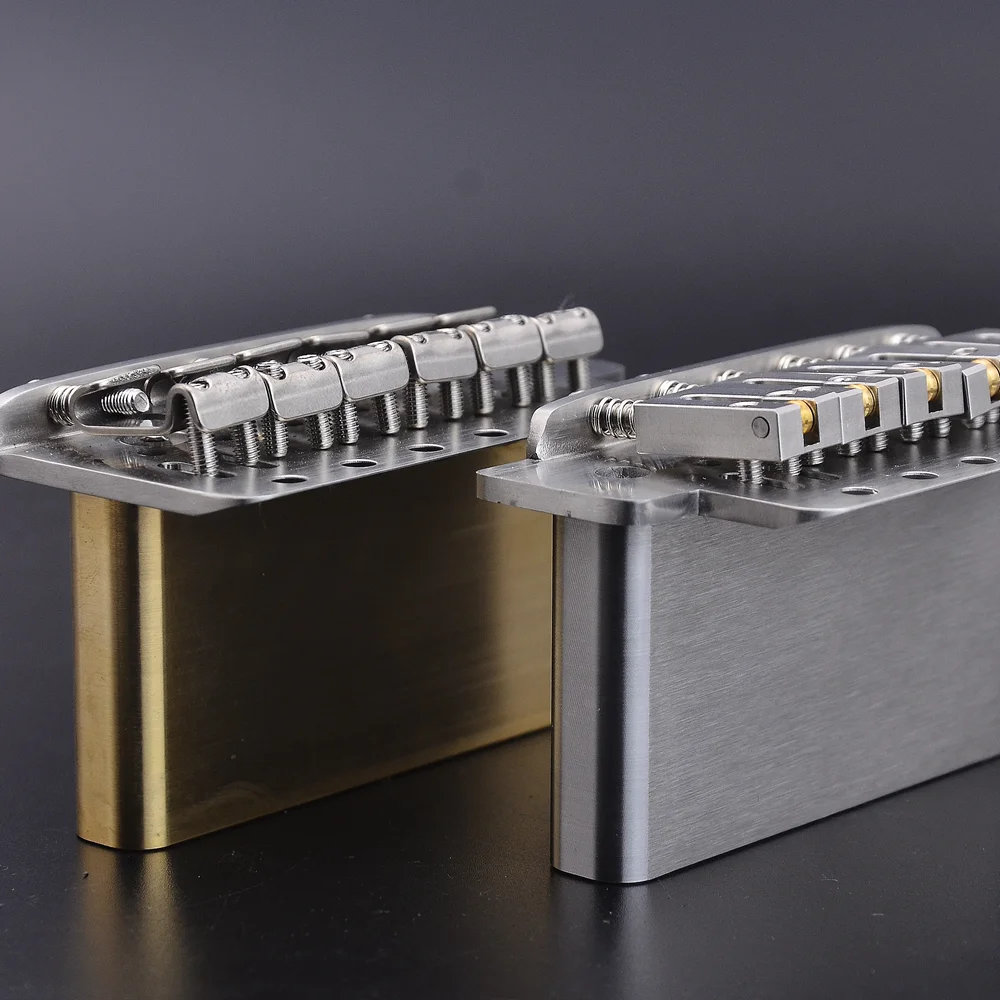 Right and Left Hand 6 Point 510Style Tremolo System Bridge with10.5mm Stainless Steel / Brass/ Titanium Alloy Saddle and Block