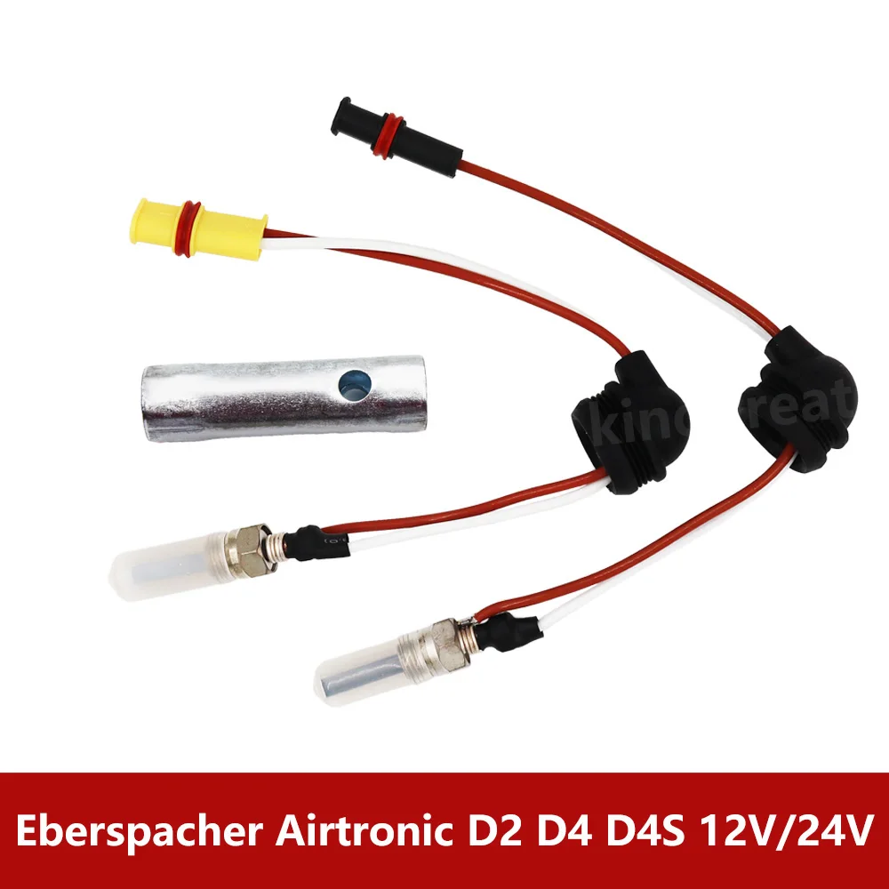 

For Eberspacher 12V/24V Airtronic D2 D4 D4S Cab Heater Glow Plug With Wrench 252069011300 |252070011100