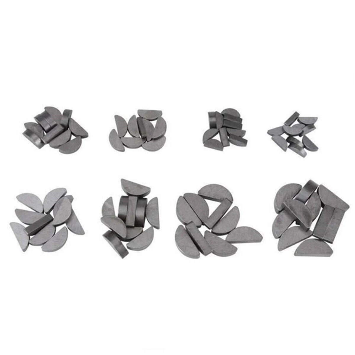80pcs Woodruff Keys Assortment Kit Flywheel Pulley Crank 8 SIZES Exquisite Craft