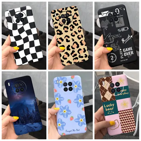 For Cover Honor 50 Lite Phone Case NTN-L22 NTN-LX1 NTN-LX3 Shockproof Bumper For Huawei Nova 8i Funda Honor50 Lite Soft Tpu Capa