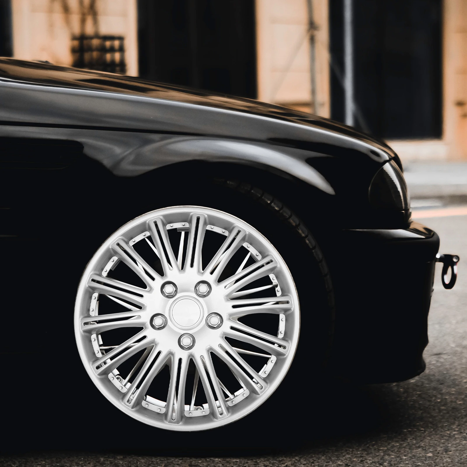

14 Inch Stylish Durable Decorative Plastic Rim Covers for Car Wheel Hubcaps Protect Cleanliness Easy Installation