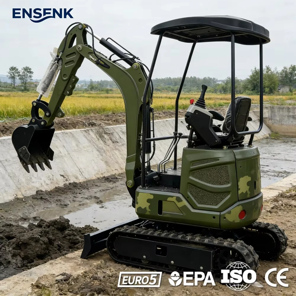

Mini Excavator For Construction 1.2Ton 1.8Ton 3.0Ton Kubota Hydraulic Engine Digger Farming Fast Delivery CE Europe