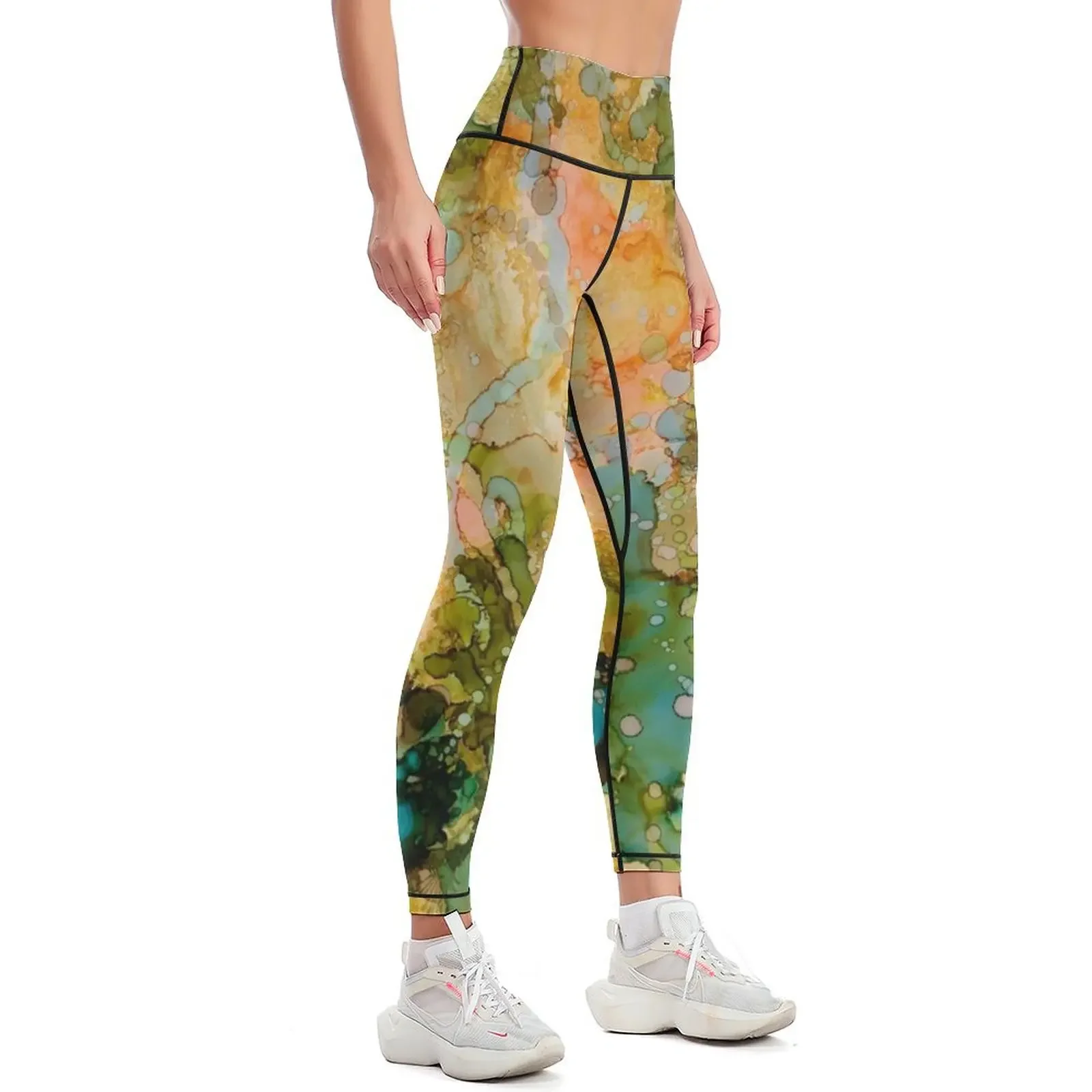 Sea Glow I Leggings gym's sportswear Clothing fitness Womens Leggings