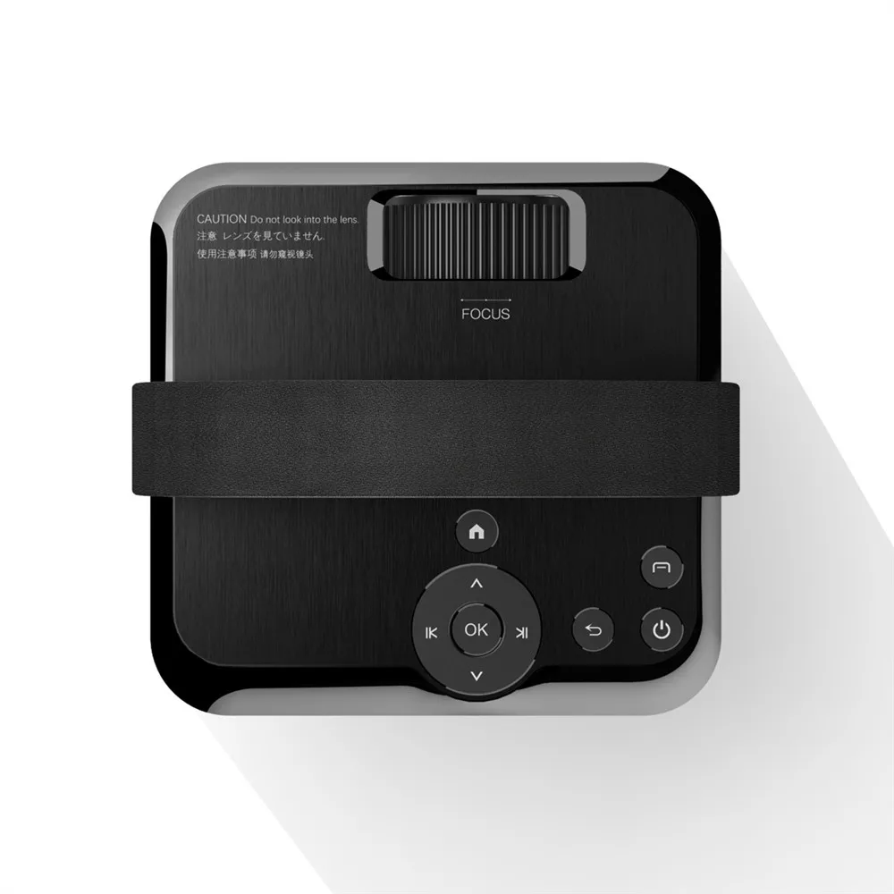 Tragbarer LCD-LED-Projektor, 1080P, Heimkino, 4000 Lumen, 2000:1, Kontrastverhältnis mit HD-USB, TF-Kartensteckplatz, Fernbedienung