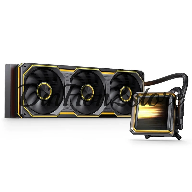 Computer CPU water-cooled radiator TX-360 screen display cold head monitoring theme customization