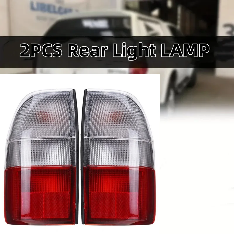 2PCS Left/Right Side Rear Light In Clear Red Indicator For Mitsubishi L200 MK3 1995-2006 Signal Lamp Car Lights Accessories