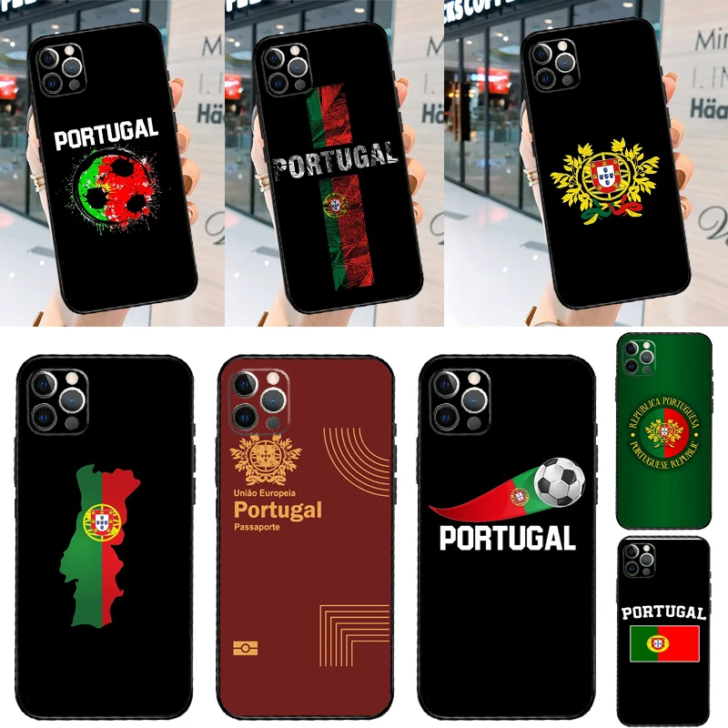 Portugal Flag Phone Case For iPhone 14 15 16 Pro Max 11 12 13 Pro X XR XS Max Plus Soft Cover