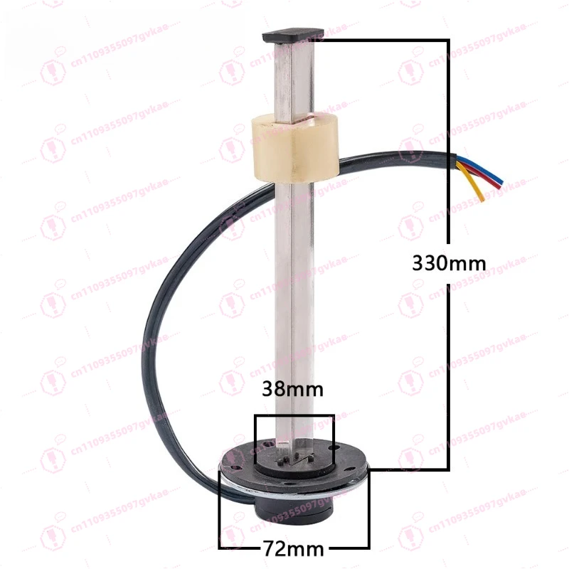 120Mm 400mm Stainless Steel Oil Level Sensor Car Linear Car Motorcycle Liquid Float Sensor