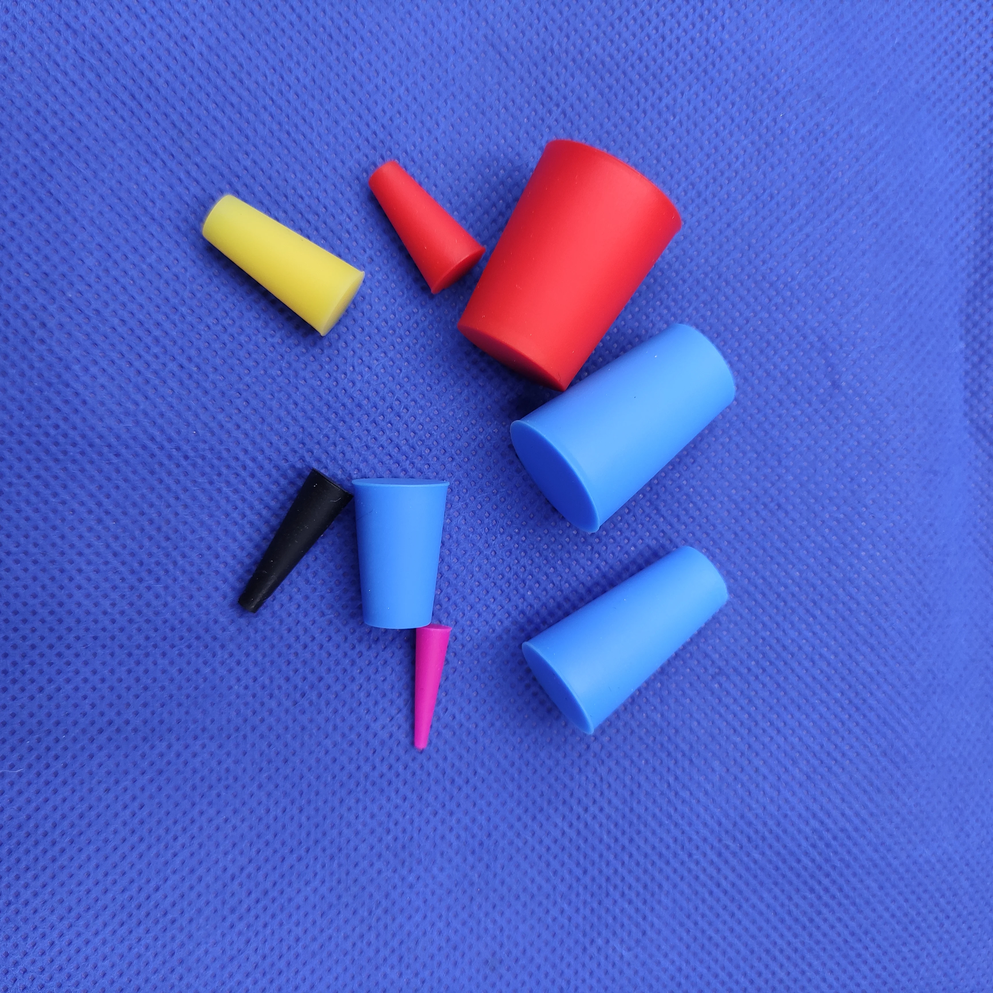 طقم توصيل على شكل مخروطي مقاوم لدرجات الحرارة العالية من السيليكون 80 قطعة، يستخدم في سدادات ملحقات أجهزة الطلاء بالرش #4