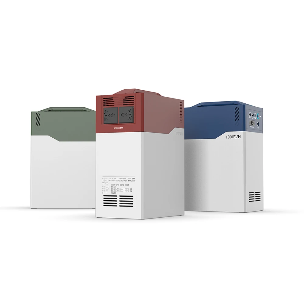 

【Hot】1kWh Solar Generator 300W Fast Charging PV Input Lifepo4 Battery USB AC Outlets Strong Portable Power Station for Clippers