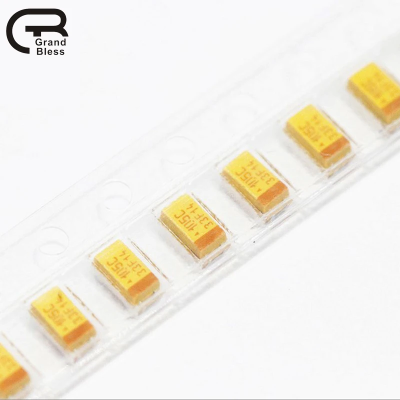 10PCS B C D SMD 케이스 탄탈륨 커패시터 10v 16v 25v 35v 107A 227A 106C 226C 476C 686C 107C 475E 106E 226E 476E 475V 106V 10uF