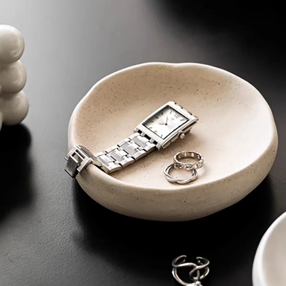 Aromatherapy Gypsum Expansion Tray Silicone Mold Circular Cement Plate fragrance Insert Ornament Mold DIY Creative clay mold