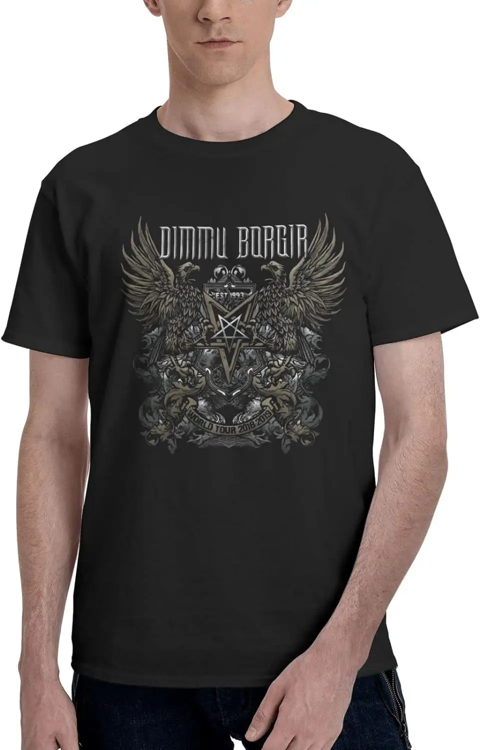 Band T Shirt Dimmu Borgir Mens Summer O-Neck T-Shirts Short Sleeve Tops